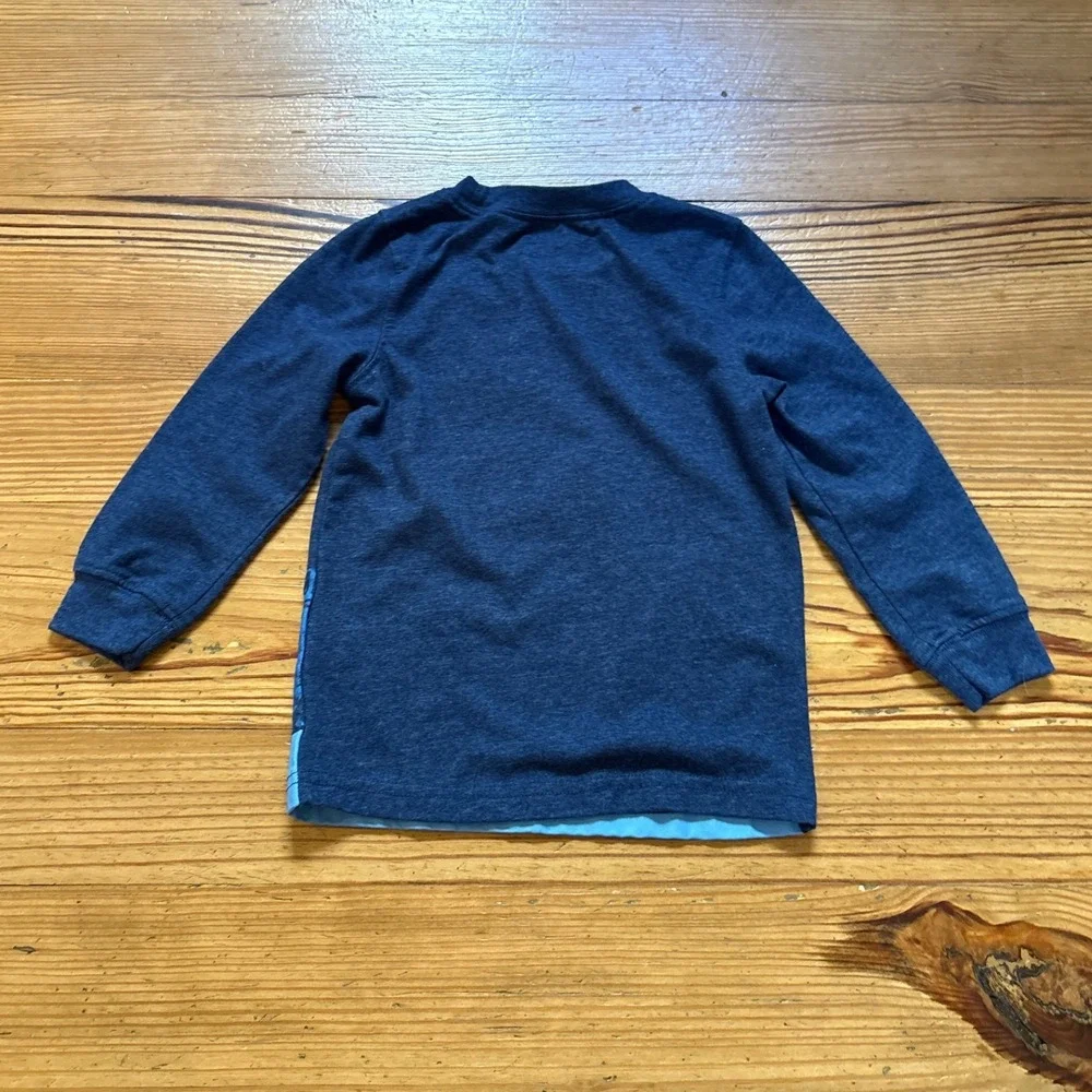 Carter's Graphic Tee Kids‎ Blue Excellent UFO Dinosaur Scooter SIZE 2T